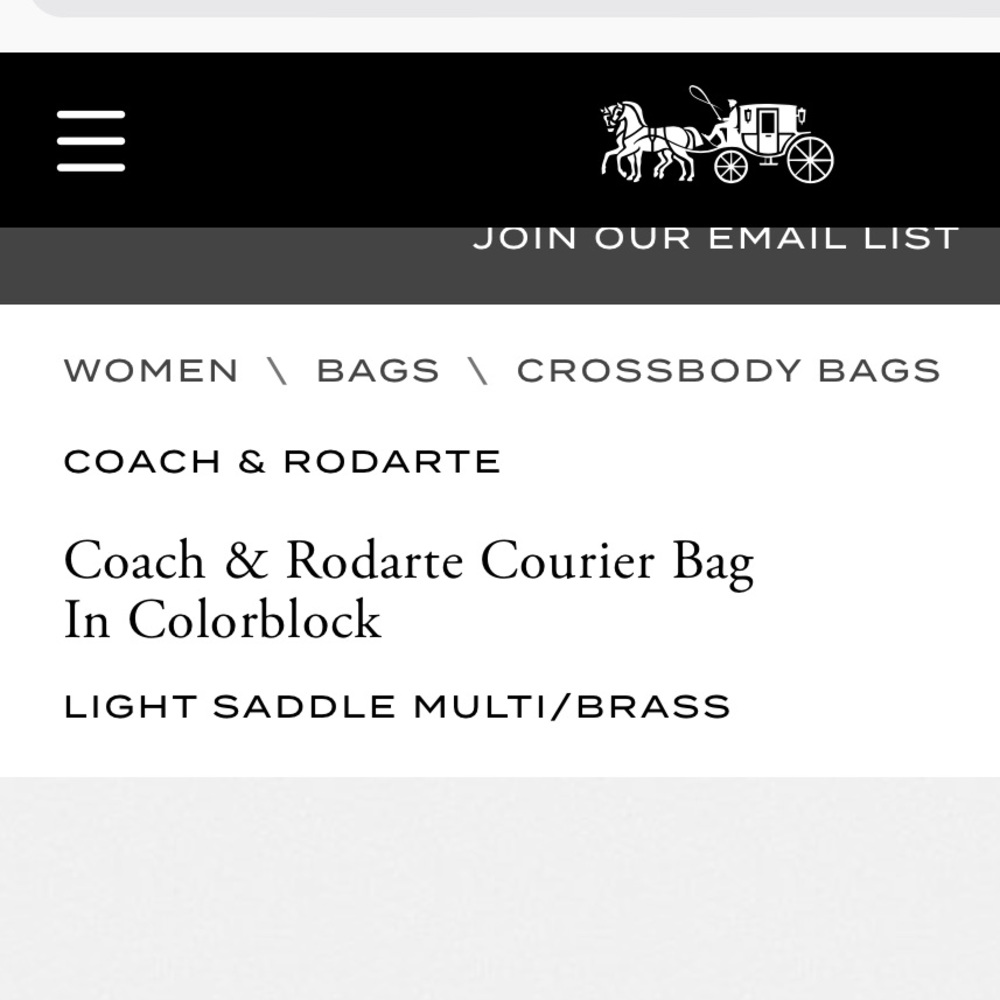 ISO Coach & Rodarte Courier Bag In Colorblock - Picture 2 of 7